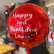 Red <br> Round Personalised Foil Balloon