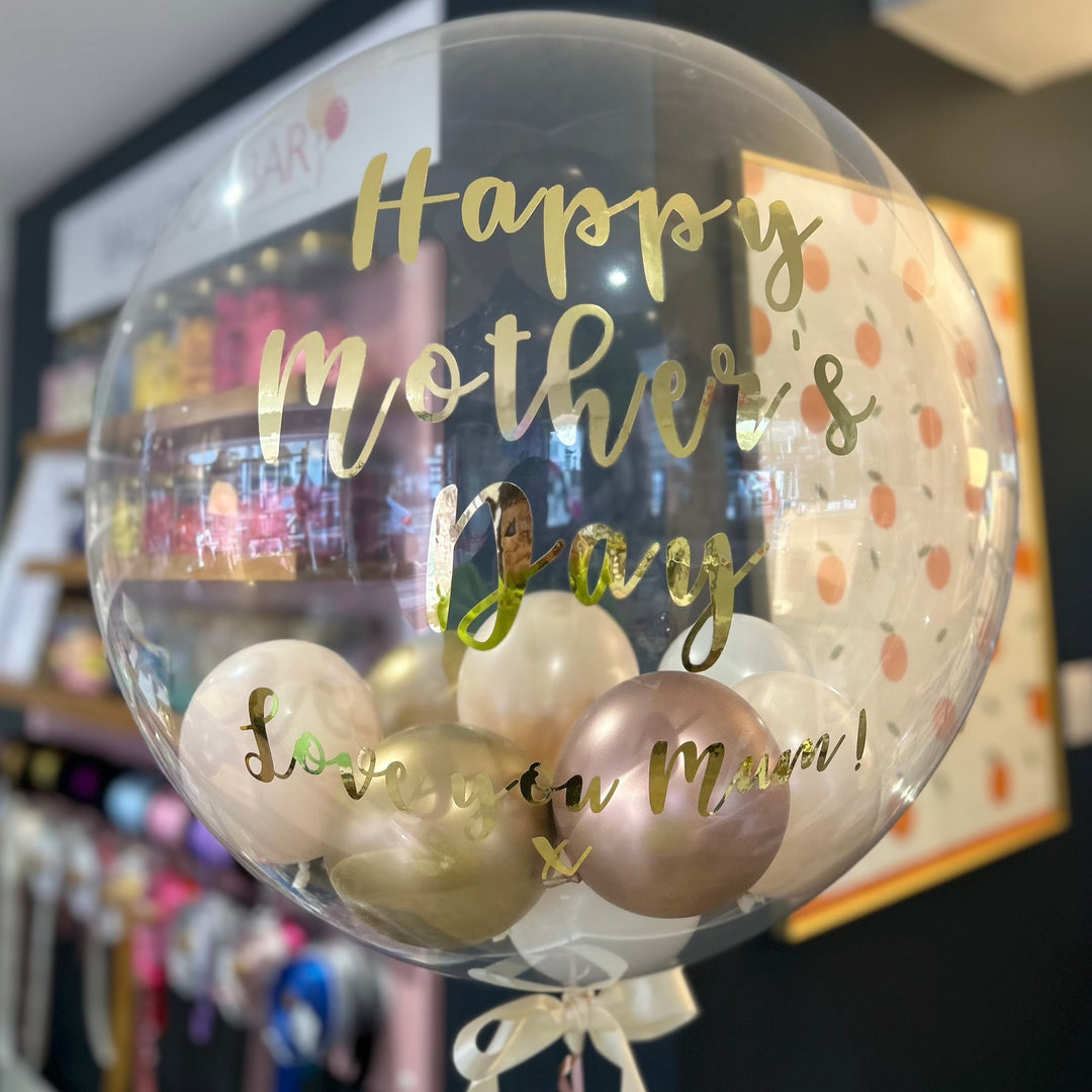 Champagne Mix Personalised Bubble Balloon