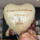 Personalised Pearl Ivory <br> Heart Balloon