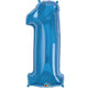 Inflated Sapphire Blue <br> Giant Birthday Number - Sweet Maries Party Shop