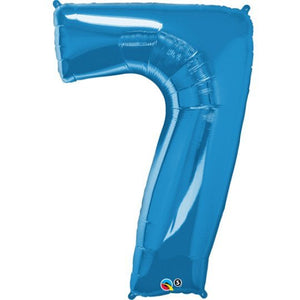 Inflated Sapphire Blue <br> Giant Birthday Number - Sweet Maries Party Shop
