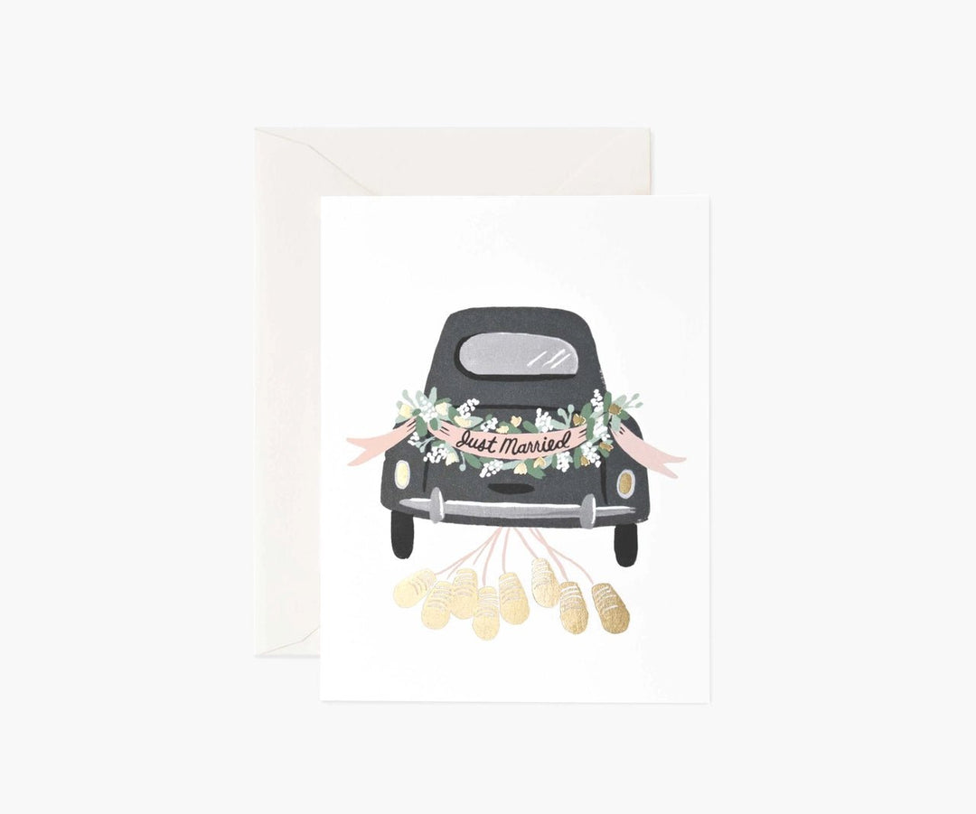 Just Married <br> Wedding Card - Sweet Maries Party Shop