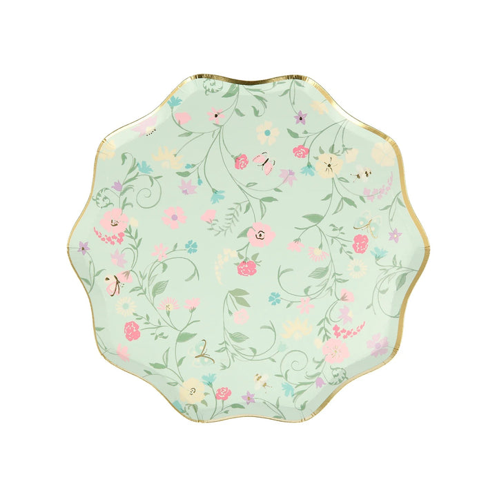 Ladurée Paris <br> Floral Side Plates (8) - Sweet Maries Party Shop