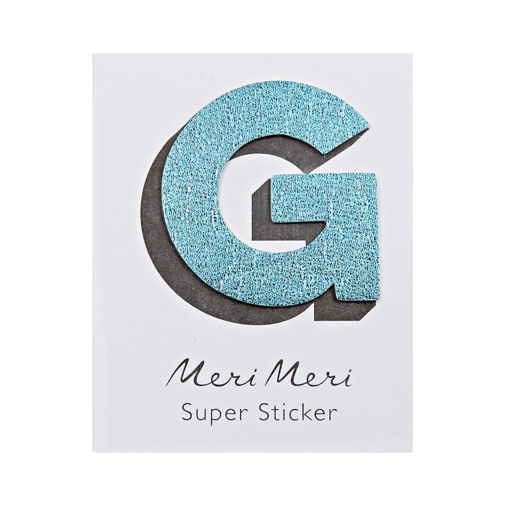 Leatherette Alphabet Sticker G - Sweet Maries Party Shop