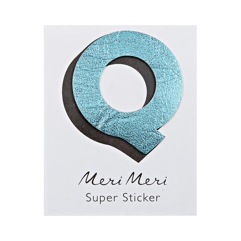Leatherette Alphabet Sticker Q - Sweet Maries Party Shop