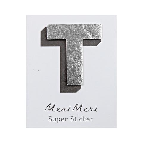 Leatherette Alphabet Sticker T - Sweet Maries Party Shop