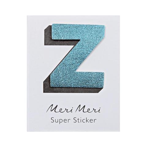 Leatherette Alphabet Sticker Z - Sweet Maries Party Shop