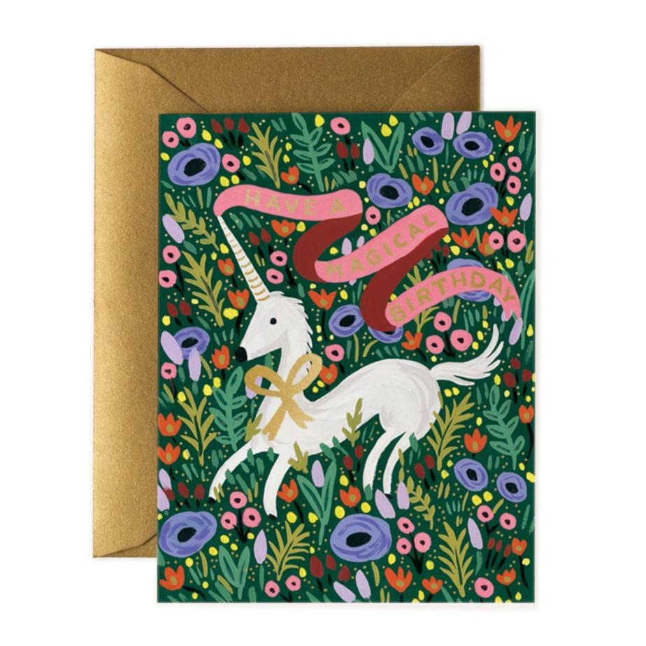 Magical Unicorn <br> Birthday Card - Sweet Maries Party Shop