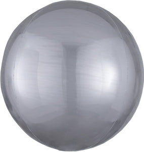 Metallic Silver <br> Personalised Orbz Balloon - Sweet Maries Party Shop