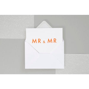 Mr & Mr <br> Foil Blocked Card - Sweet Maries Party Shop