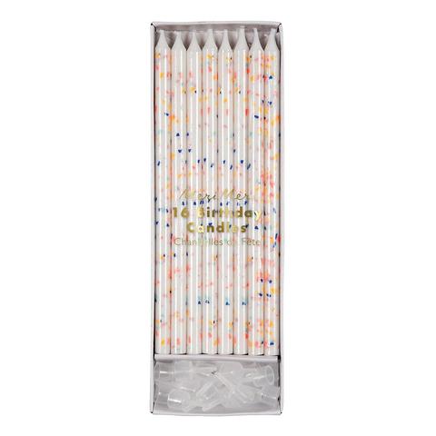 Multicolour Flecks <br> Candles - Sweet Maries Party Shop
