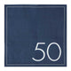Navy 50th Birthday Milestone <br> Paper Napkins (16) - Sweet Maries Party Shop