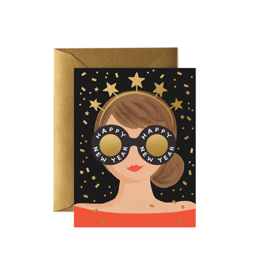 New Year Girl <br> Christmas Card - Sweet Maries Party Shop