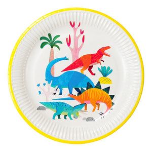 Party Dinosaur <br> Paper Plates (8) - Sweet Maries Party Shop