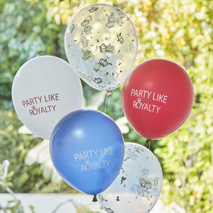 Party Like Royalty <br> Latex Balloons (5 pcs) - Sweet Maries Party Shop