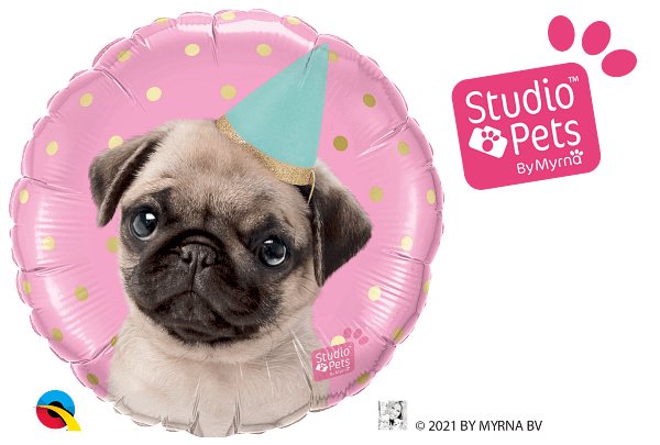 Party Pug <br> Birthday - Sweet Maries Party Shop