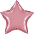 Personalised Chrome Mauve <br> Star Balloon