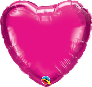 Personalised Magenta Pink <br> Heart Balloon - Sweet Maries Party Shop