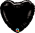 Personalised Onyx Black <br> Heart Balloon