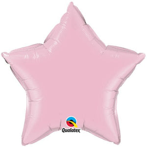 Personalised Pearl Pink <br> Star Balloon - Sweet Maries Party Shop