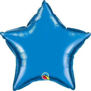 Personalised Sapphire Blue <br> Star Balloon - Sweet Maries Party Shop