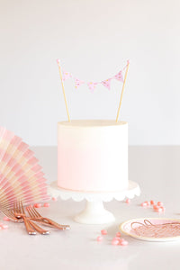 Pink Bunting <br> Cake Topper - Sweet Maries Party Shop