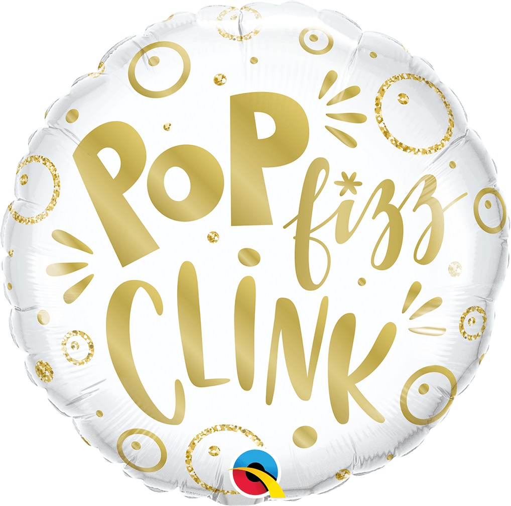 Pop, Fizz and Clink <br> Balloon - Sweet Maries Party Shop