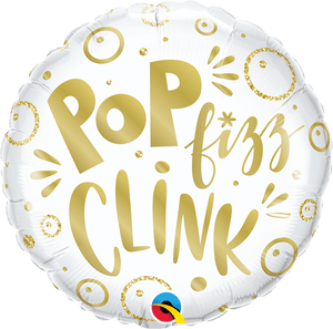Pop, Fizz and Clink <br> Balloon - Sweet Maries Party Shop