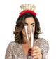 Presents and Prosecco <br> Party Crown (Red/Gold) - Sweet Maries Party Shop