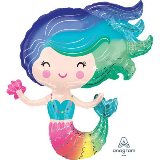 Rainbow Mermaid <br> (30”/ 76cm) - Sweet Maries Party Shop