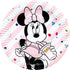 Round Minnie Mouse <br> Gem Paper Plates (8)