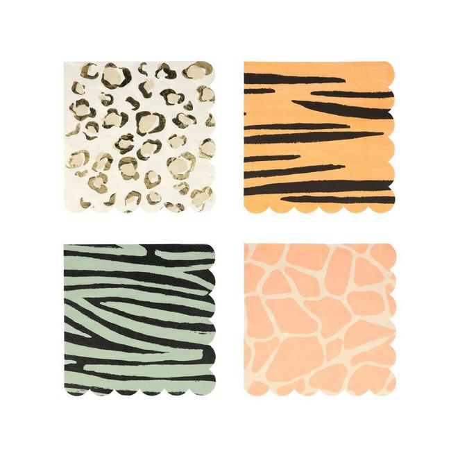 Safari Animal Print <br> Large Napkins (16) - Sweet Maries Party Shop