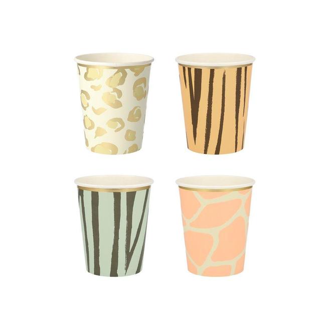 Safari Animal Print <br> Party Cups (8) - Sweet Maries Party Shop