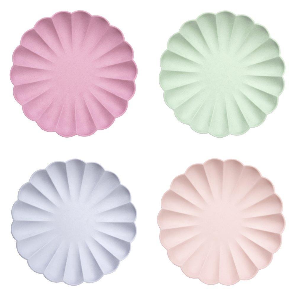 Simply Eco <br> Multicoloured Large Plates. - Sweet Maries Party Shop