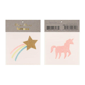 Star & Unicorn Tattoos <br> Set of 2 Sheets - Sweet Maries Party Shop