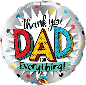 Thank You Dad <br> 18” Balloon - Sweet Maries Party Shop