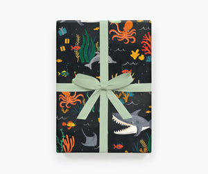 Under The Sea <br> Gift Wrap Sheet (1) - Sweet Maries Party Shop