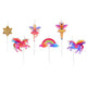 Unicorn Princess <br> Candles (6) - Sweet Maries Party Shop