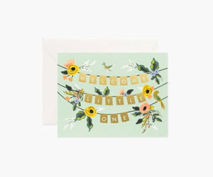 Welcome Little One <br> Garland Card - Sweet Maries Party Shop
