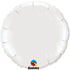 White <br> Round Personalised Foil Balloon
