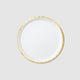 White & Gold <br> Classic Large Plates (10) - Sweet Maries Party Shop