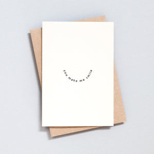 You Make Me Smile <br> Foil Blocked Card - Sweet Maries Party Shop
