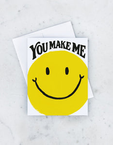 You Make Me Smile <br> Greetings Card - Sweet Maries Party Shop