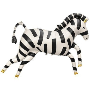 Zebra Balloon <br> 39” / 100cm Wide <br> Supplied Uninflated - Sweet Maries Party Shop