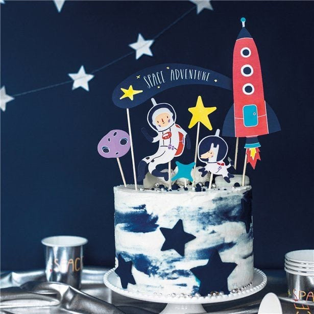 Space Party <br> Cake Toppers (7pcs)