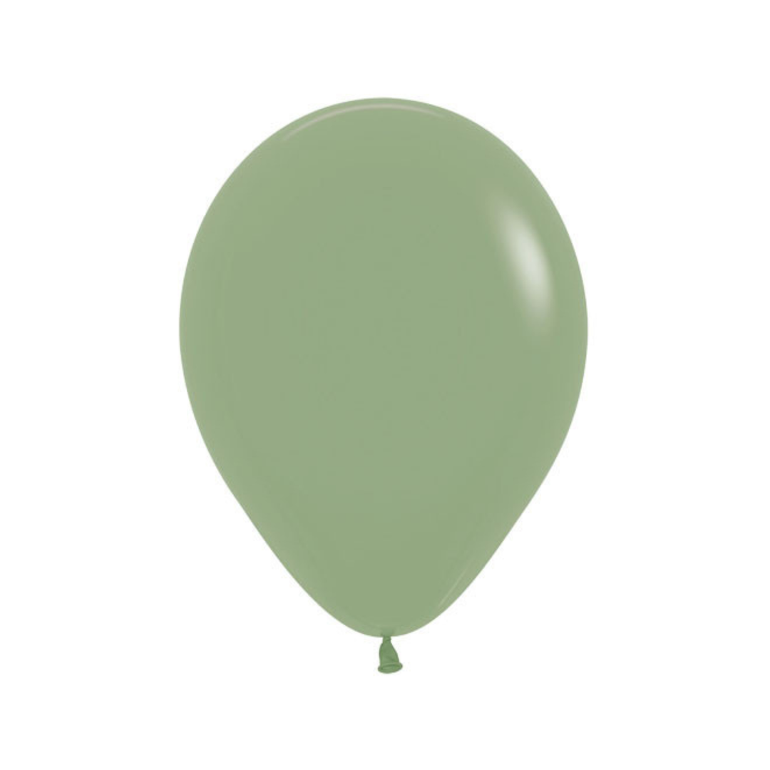 Eucalyptus Green Latex 12" Balloons – Pack of 12