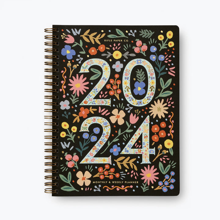 2024 Flores Spiral Bound <br> 12 Month Planner