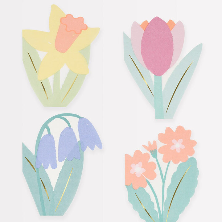 Spring Flower <br> Decorative Napkins (16)