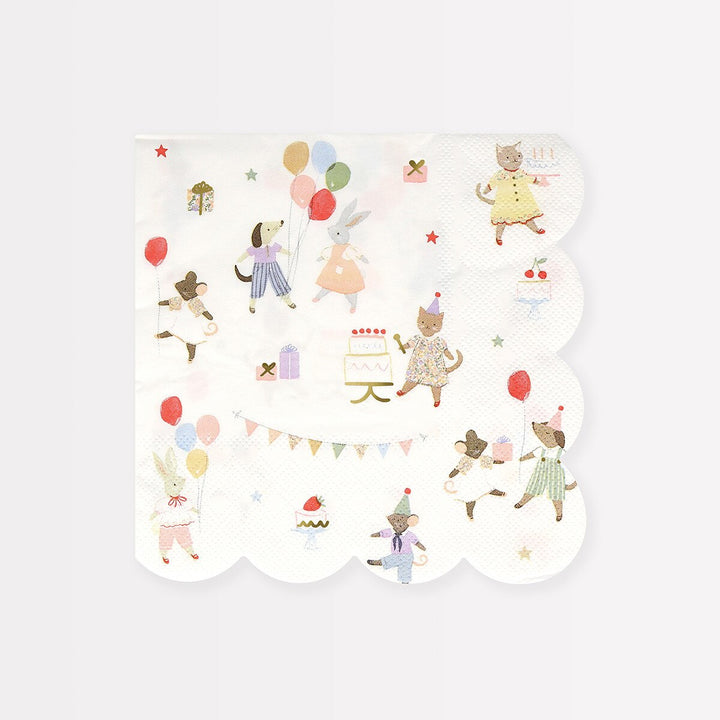 Animal Friends Large Napkins (16)