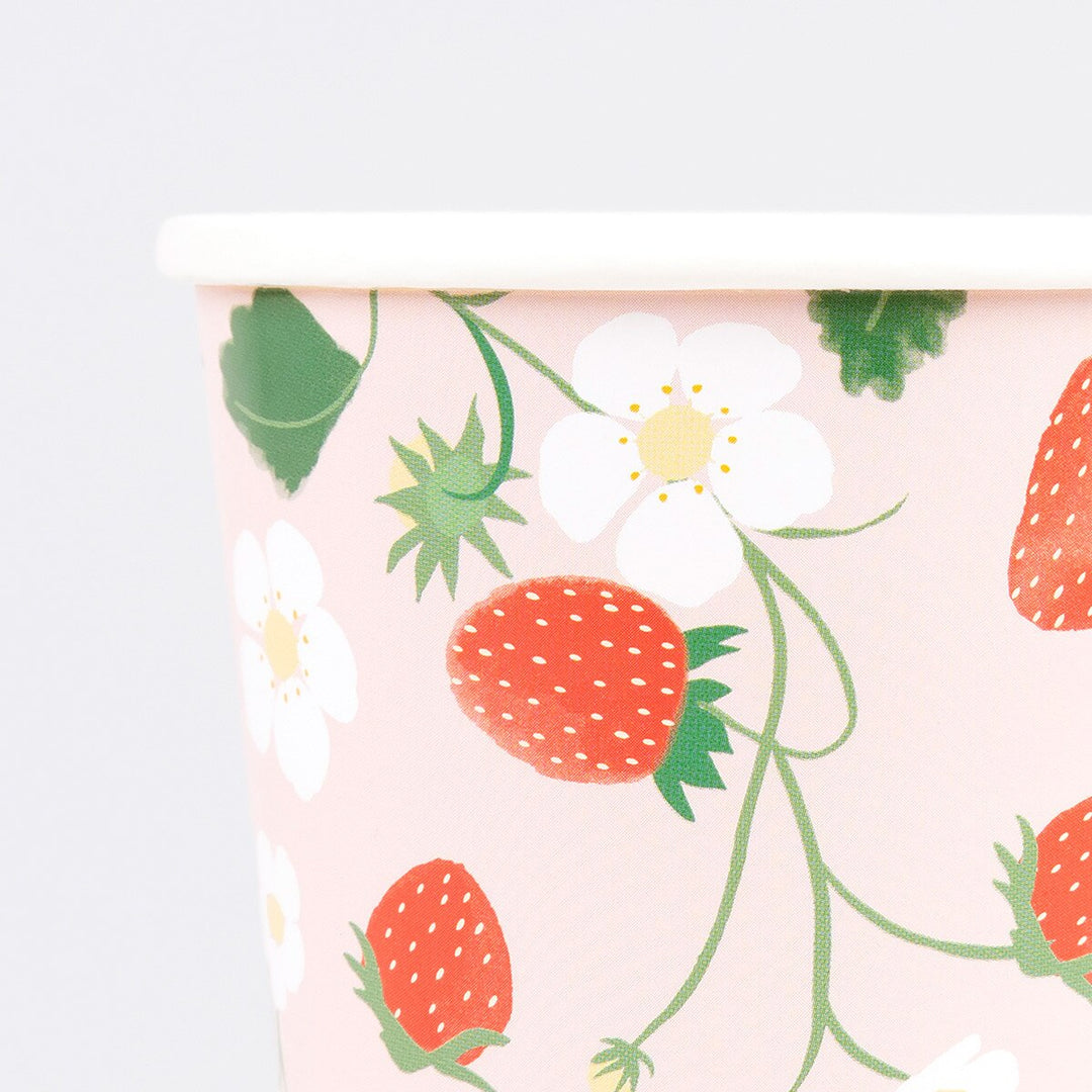 Strawberry Paper Cups – Pack of 8
